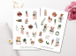 Preview: Markt Kochen Sticker Set
